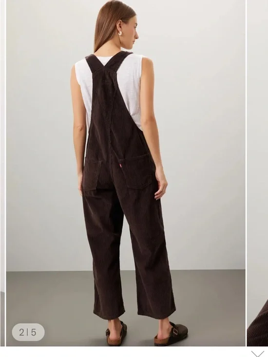 Levi’s Baggy Corduroy Overalls - Brown - Picture 2 of 5